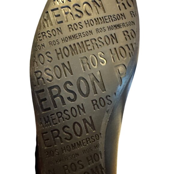 Ros Hommerson Black Patent Leather Womens Flats Size 6 Narrow - Picture 6 of 9